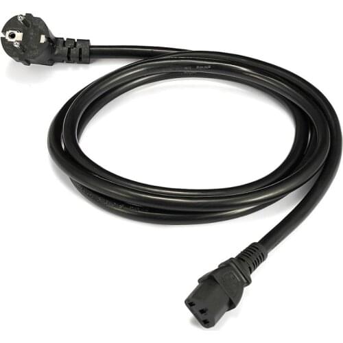 2pcs PSU Power Cord 1.2m 2m 3m 5m 14AWG EU Plug Schuko to IEC C13 Power Extension Cable For PC Computer PSU Antminer 3D Printer