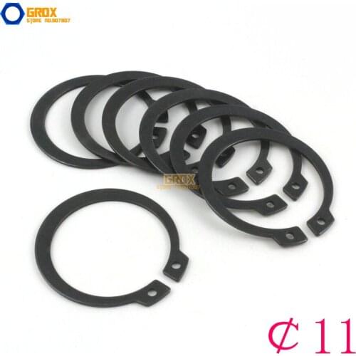 300 Pieces Size: 11 Steel External Circlip Snap Retaining Ring