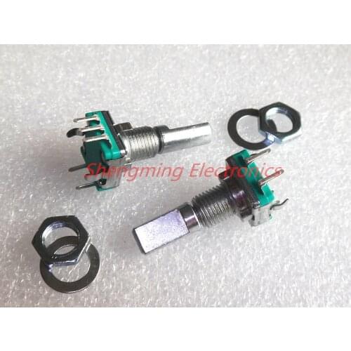 5PCS Rotary encoder code switch EC11 audio digital potentiometer with switch 5Pin