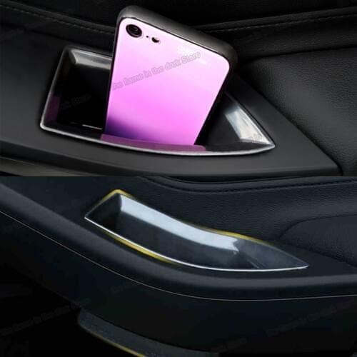 Lsrtw2017 Car Door Storage Box Front Rear Doors Plate Trims for Ford Focus Mk4 2019 2020 2021 ST Line Accessories Auto Styling
