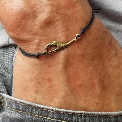 Charm bracelet, giraffe friendship bracelet
