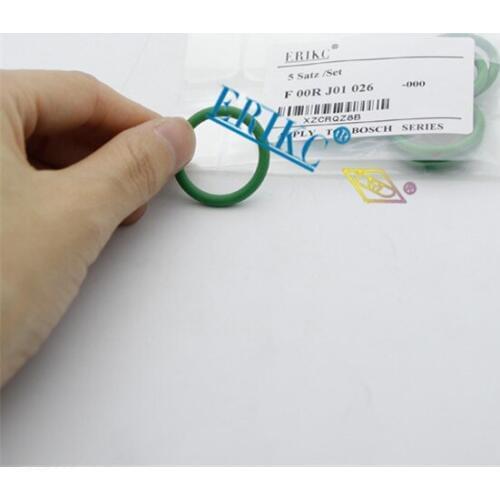 ERIKC F00RJ01026 Fuel Silicone Sealing Ring F 00R J01 026 Standard O Ring Cord F00R J01 026 for 0445120# Common Rail Injector