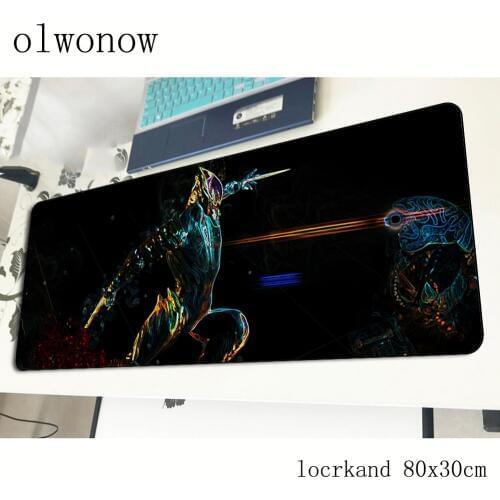 Warframe mousepad 80x30cm anime gaming mouse pad big gamer mat Boy Gift game computer desk padmouse keyboard large play mats