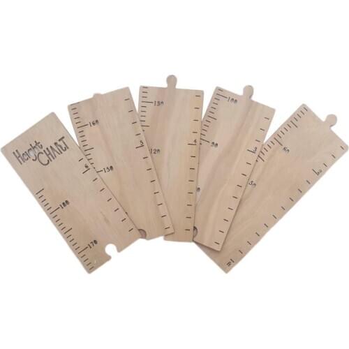 INS Nordic style stitching wooden board height ruler hanging photog room wall childrens decoration ruler props N5D1 wooden N0Q1
