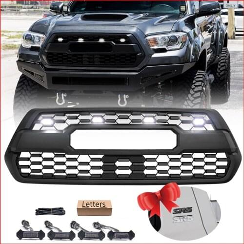 For Tacoma Front Grill For Tacoma 2016 2017 2018 2019 High Quality Front Racing Grill Mesh Bumper Grilles Cover Grills