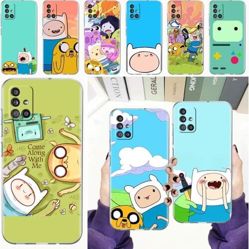 Soft Phone Case For Samsung Galaxy A51 A21s A71 A12 A31 A52 A41 A32 A02s A11 A72 A42 Clear Back Cover Funda AdventureTime Shell