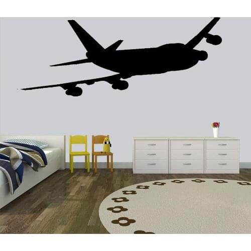 Airplane Wall Decal Boeing Jet Aircraft Vinyl Wall Sticker Wall Stickers Mural Removable DK-109
