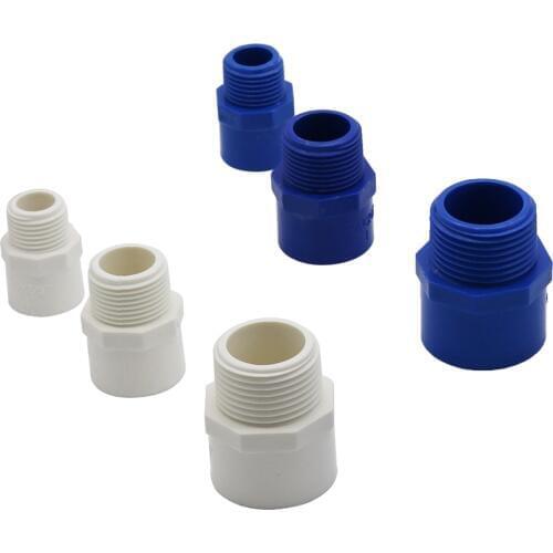 1/2" 3/4" 1" External Thread to Inner Diameter 20/25/32mm Male BSP Thread Adapter Water Pipe Fittings PVC Hose Repair Connector