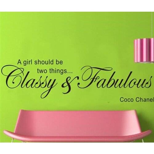 DIY Wall Sticker "A Girl should" English Motto Vinyl Wall Decals Removable Stickers Mural for Living Room Home Decor