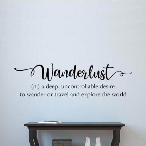 Wall decal - definition - Travel wall decal - WORK HARD Travel wall decor -Travel quote A6-002