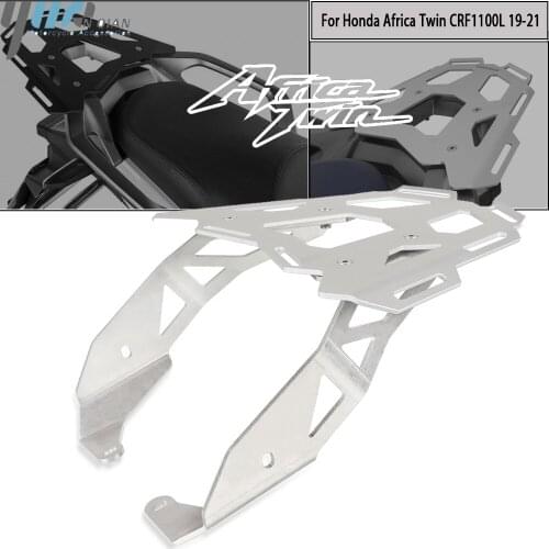 Fit For Honda CRF1100L CRF 1100L Africa Twin 2019 2020 2021 Motorcycle Accessories Silver Rear Luggage Rack Cargo Rack Aluminum
