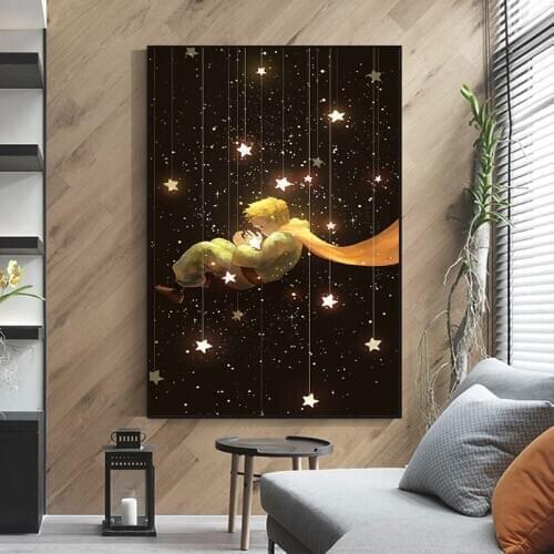 The Little Prince Movie Canvas Painting Abstract Modern Prints and Posters Cuadros Wall Pictures for Living Room Home Decoration