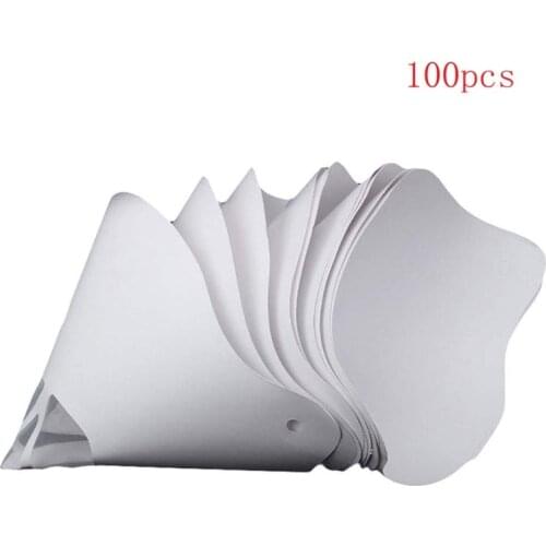 50/100pcs Funnel Paper 3D Printer Accessories White Thicken Filter Photocuring Consumable Resin Disposable