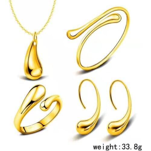 50 Sets Wholesale sales of silver jewelry women fashion jewelry Ring Earrings Bracelet Necklace