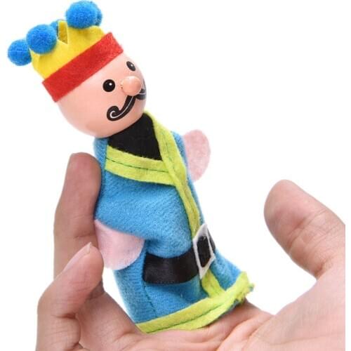 6Pcs Queen Puppet Toy Means Even Dolls Puppet Placarders Dolls Baby Story Telling