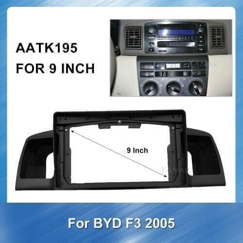9 Inch 2 Din Car Radio dashboard Panel for BYD old model F3 2005 Car audio Stereo Receiver Adaptor Refitting Kit frame fascias