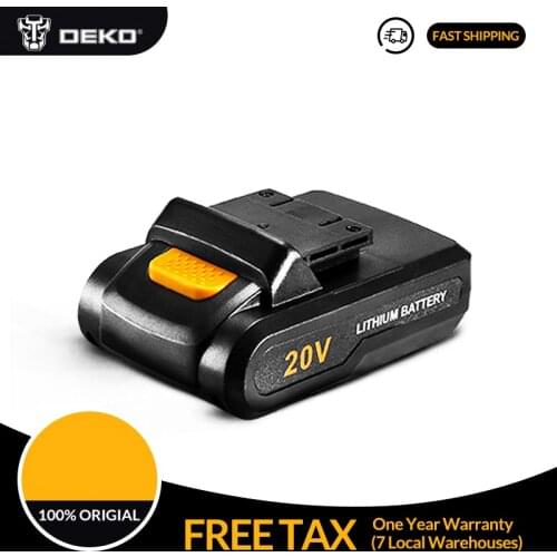 DEKO Battery20V 20V Lithium Ion Battery Pack for Sharker 20V Cordless Drill