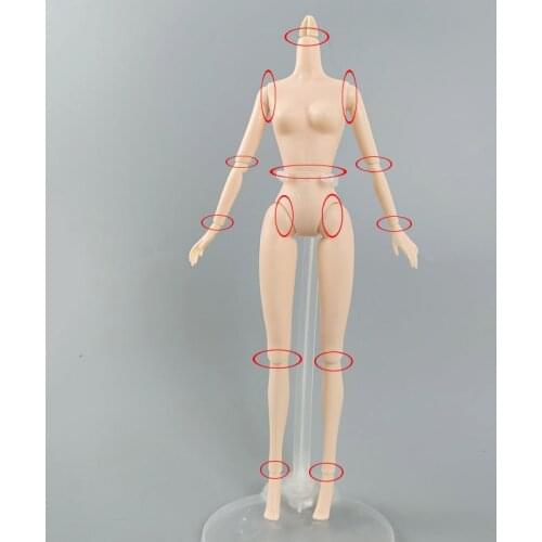 1/6 BJD Doll Accessories 14 Jointed Body for 11.5" Doll Movable Nude Naked Doll Body Toys for Children