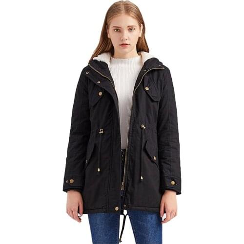 Ang fou Women's Parkas With A Hood