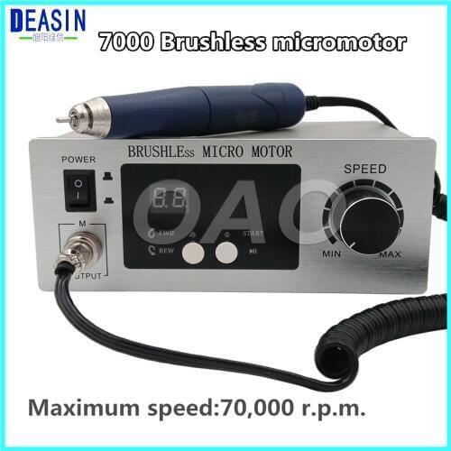 Dental Lab machine Brushless micro motor Jewellery engraving Micromotor Polishing machine Unit with handpiece