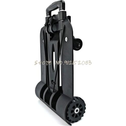 Household Pull Cargo Small Trailer Handling Folding Travel Cart Portable Aluminum Alloy Hand Luggage Cart Shopping Trolley Cart