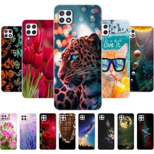 For Samsung A22 Case Back Phone Cover For Samsung Galaxy A22 5G 4G Coque Bumper Soft Tpu Silicon Protective Shell Dropshipping