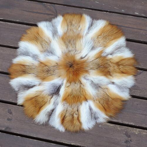 CX-D-35D Europe Style Warm Winter Home Car Seat Use Cushions Real Fox Fur Cushion