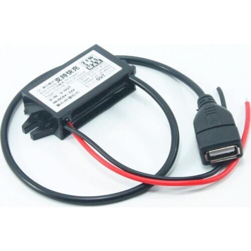 DC-DC Converter Module input 6V~32V to 5V~12V USB Step Down Power Output Adapter
