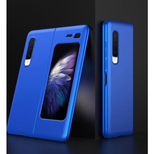For Samsung Galaxy Z Fol2 Mobile Phone Shell F0009 Folding Ultra-Thin Solid Color Z Fold Drop-Resistant Phone Case