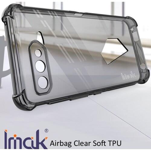 IMAK Airbag Case For Asus ROG Phone 5 5s Pro Ultimate Drop resistance Soft TPU Silicone Clear Transparent Cover