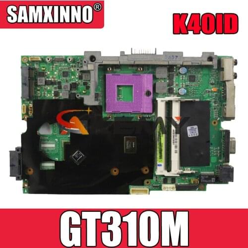 K50IE K40IE motherboard For Asus K40ID K50ID K40IE K50IE X50DI K40I K50I Laptop motherboard GT310M 512 100% tested