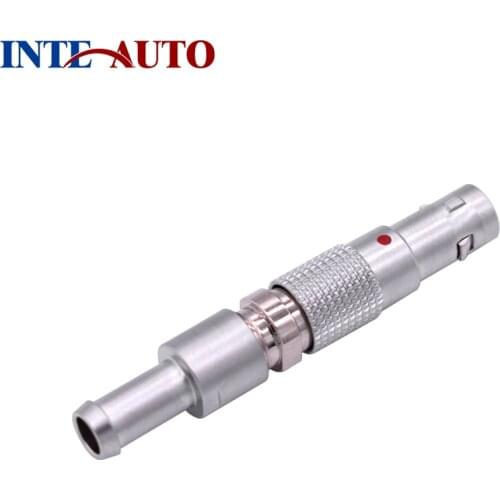 China round connector supplier, Circular M7 00B FTGG Cable Mount Plug,4 Contacts, Solder Pin, Push-Pull, Brass Body,TGG.00.304