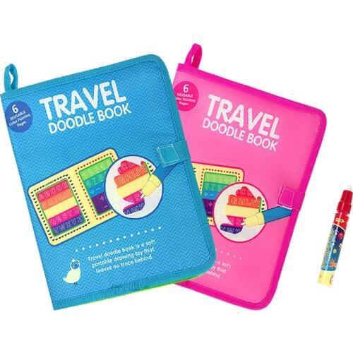 Reusable Magic Water Drawing Book Coloring Book with Water Pen Painting Toys Drawing Doodle Board For Children Birthday Gift