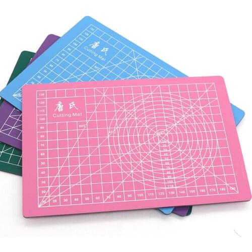 A5 Pvc Cutting Mat Double-Single side Patchwork Cutting Board Fabric Leather Craft DIY Cutting Pad Quilting Accessories 21x15 cm