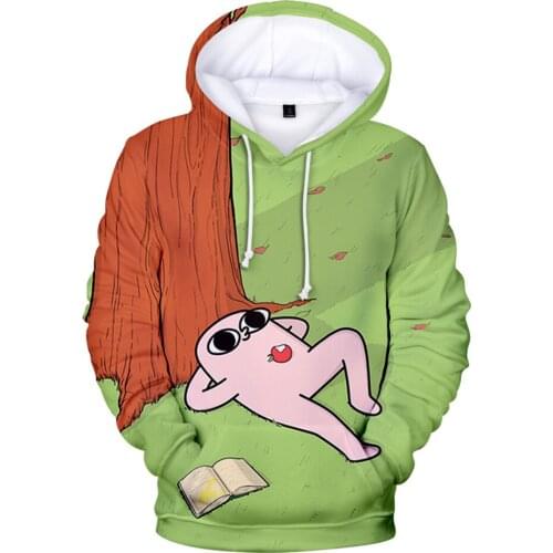 Cartoon ketnipz 3D Hoodies Streetwear Clothes Women men Kids Sweatshirts Slim Harajuku Little pink monster ketnipz Teen Clothes