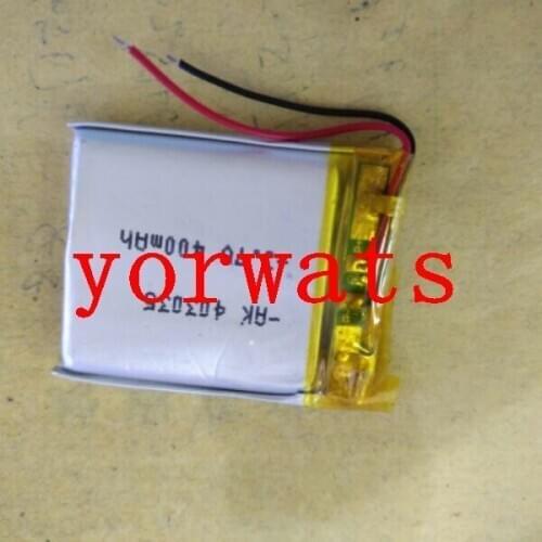 New Hot A Rechargeable Li-ion Cell 3.7V lithium polymer battery 403035 400mah direct sale