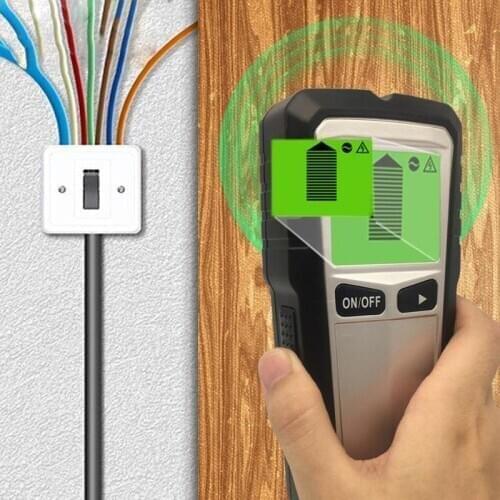 New Metal Detector Find Metal Wood Studs AC Voltage Live Wire Detect Wall Scanner Electric Box Finder Wall Steel Bar Detector