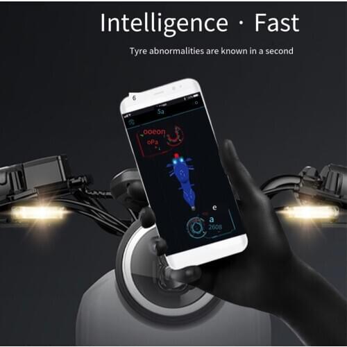 New Motorcycle Tire Pressure Monitor Wireless Bluetooth APP High Precision Motor Tire Pressure Sensor for Electric Vehicles