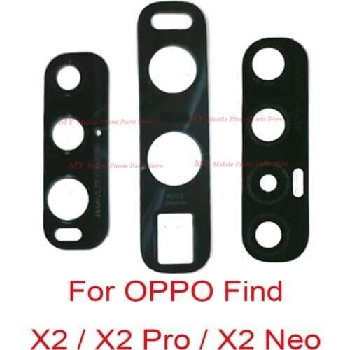 New Rear Back Camera Glass Lens For OPPO Find X2 Pro X2pro Back Main Camera Lens Glass Cover With Sticker Spare Parts