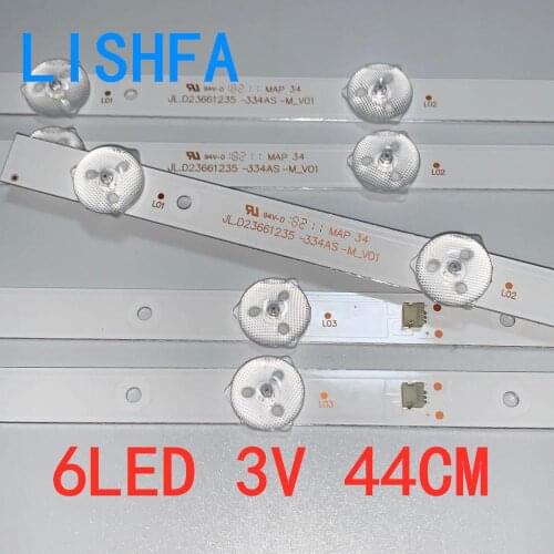 ORIGINAL QUALITY TV LED backlight JL.D23661235-334AS-M V01 6LED 3V 44CM aluminum substrate