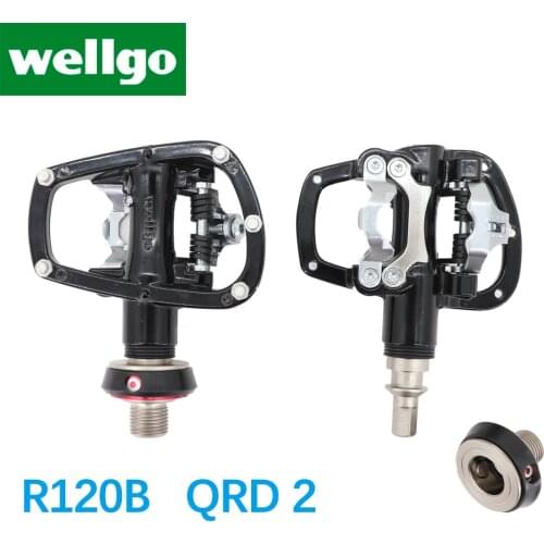 Wellgo Pedal Quick Release Device R120B Non QRD QRD2 Mountain Bike road Pedal MTB Cycling Bearing Pedals lightweight