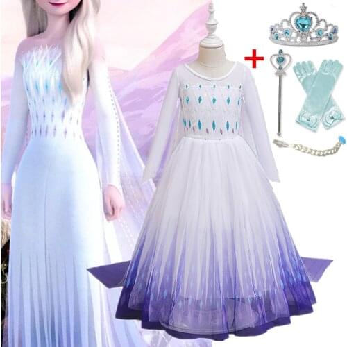 Dress For Girls Princess Cosplay Costume For Kids Halloween Dress Up Party Vestidos Children Girls Clothes