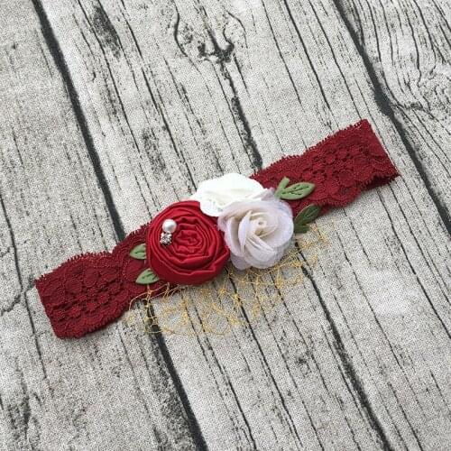 Christmas Red Flower Headband