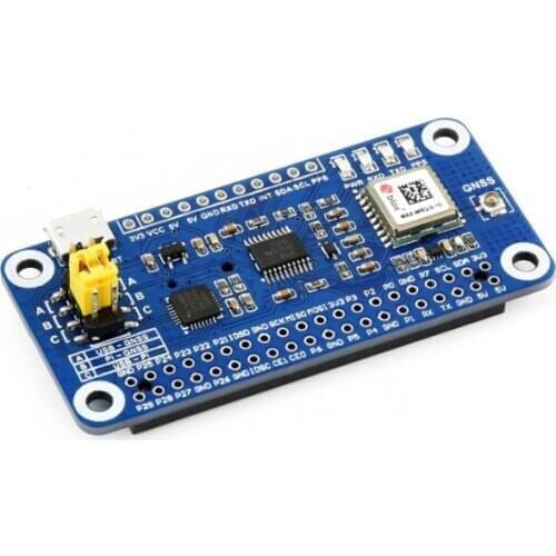 Waveshare MAX-M8Q GNSS HAT for Raspberry Pi, Multi-constellation Receiver Support, GPS, Beidou, Galileo, GLONASS