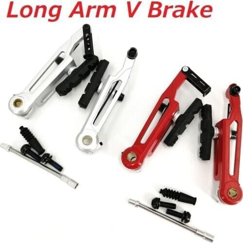 Folding Bike V Brake Lever 451 Wheelset Brake Aluminum Alloy Red Silver 16/18/20 Inch Folding Bike Part