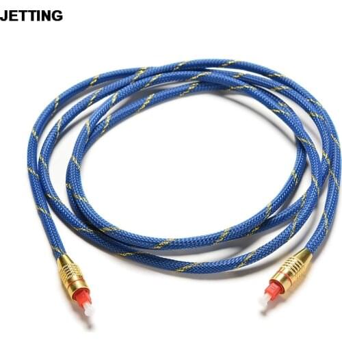JETTING 1 pc 2M Premium Toslink Digital Optical Fiber Audio Cable TV Cord 6.5FT OD 5.0 Drop Shipping