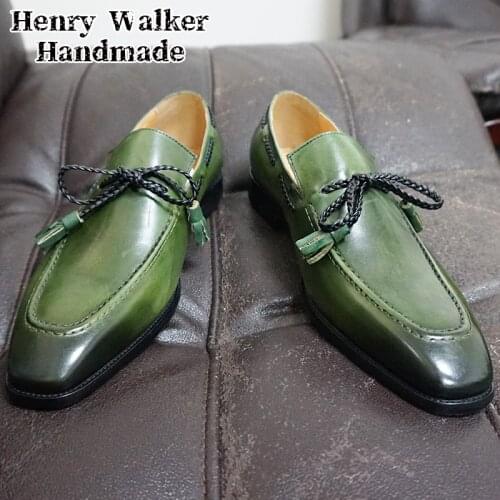 2021 Luxury Men Leather Shoes Men Casual Shoes Handmade Slip On 5 Kinds Colors Wedding Party Business Dress Shoe Loafers Men