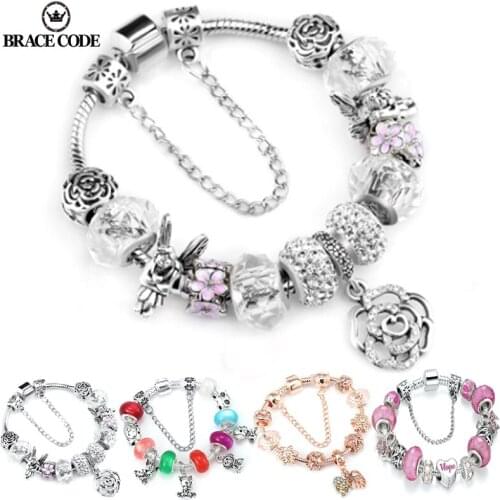 Spring,Summer,Autumn Winter Seasons Charm Temperament Women Bracelets,DIY Charm Bracelet Birthday Gifts Brand Bracelets