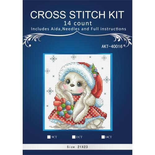 Oneroom Needlework,similar dmc threads DIY similar dmc threads Cross Stitch,Sets For Embroidery kits,14CT&16CT, Rabbit style10