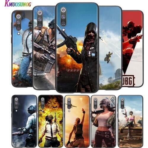 Bright Black Cover Game PUBG For Xiaomi Mi Poco M2 Note 10 9 8 Pro Play Mix 3 F1 Lite 5G Phone Case